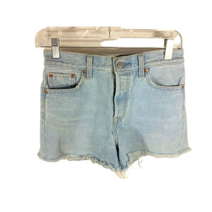 Levi's Women's Sz 26 Mid-Rise Button Fly Frayed Cut Off "Wedgie" Shorts